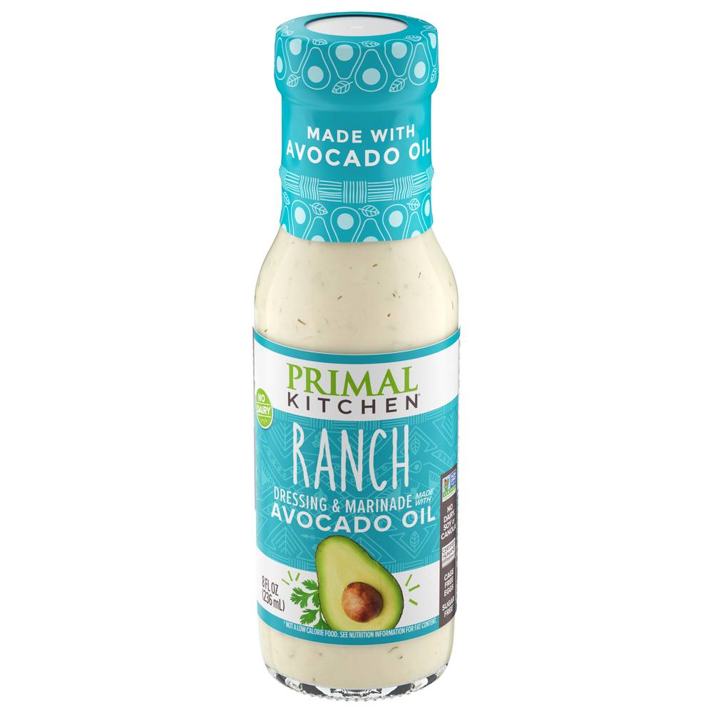 Primal Kitchen Dressing and Marinade With Avocado Oil, Ranch (8 fl oz)