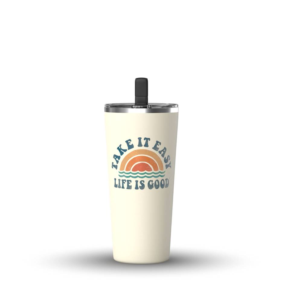 Life Is Good Grande Take It Easy Insulated Tumbler, 25 oz