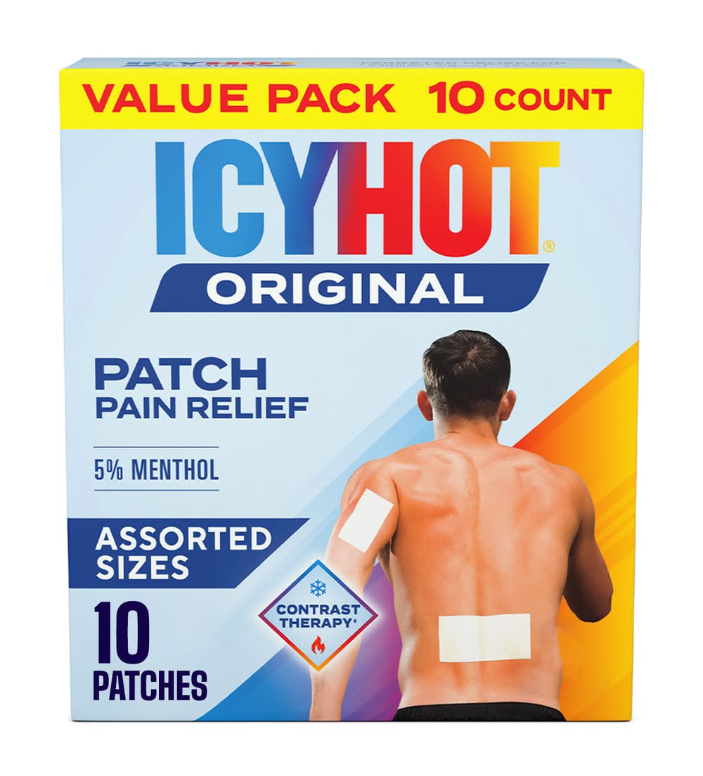 Icy Hot Original Pain Relief Patches, Assorted (10 ct)