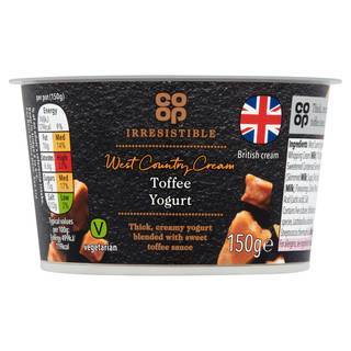 Co Op Irres Toffee Fudge Yogurt 150G
