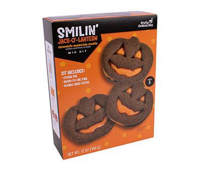 Smilin Jack-O'-Lantern Chocolate Sandwich Cookie Mix Kit, 12 Oz.