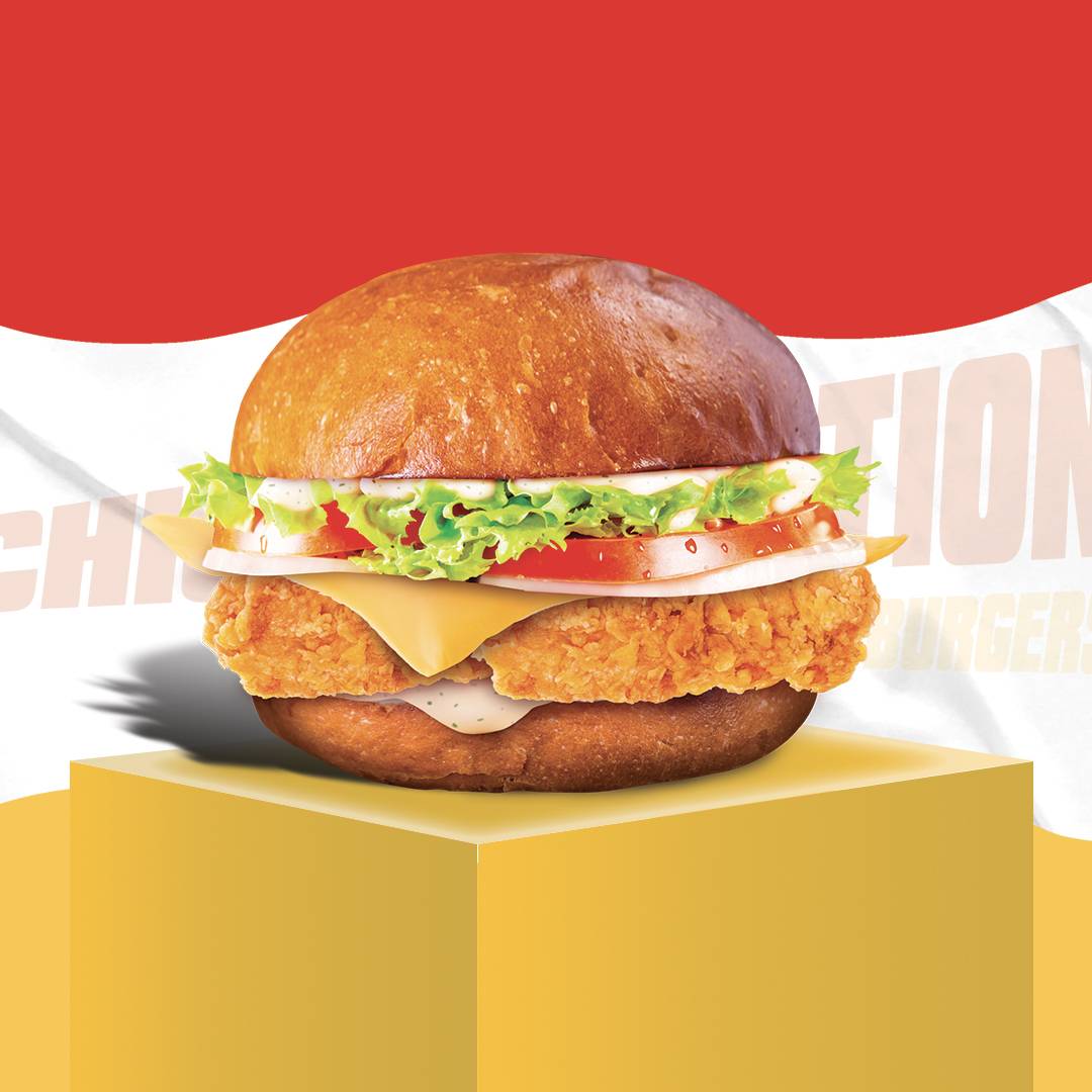 Menu classic chicken burger 🍔🍗🍟