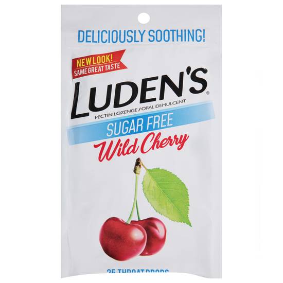 Luden's Sugar Free Wild Cherry Throat Drops (25ct)