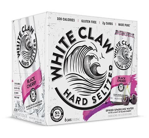 White Claw Hard Seltzer, Black Cherry (6 x 12 fl oz)