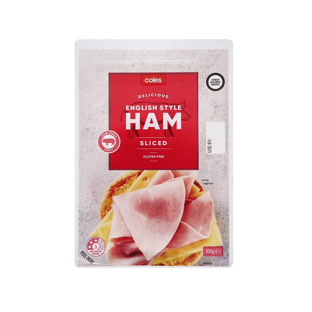 Coles Delicious English Sliced Ham