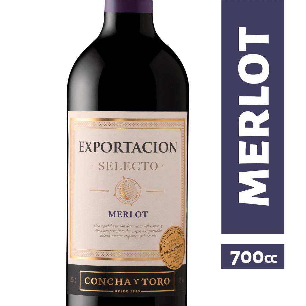 Exportación selecto · Vino selecto merlot (700 ml)