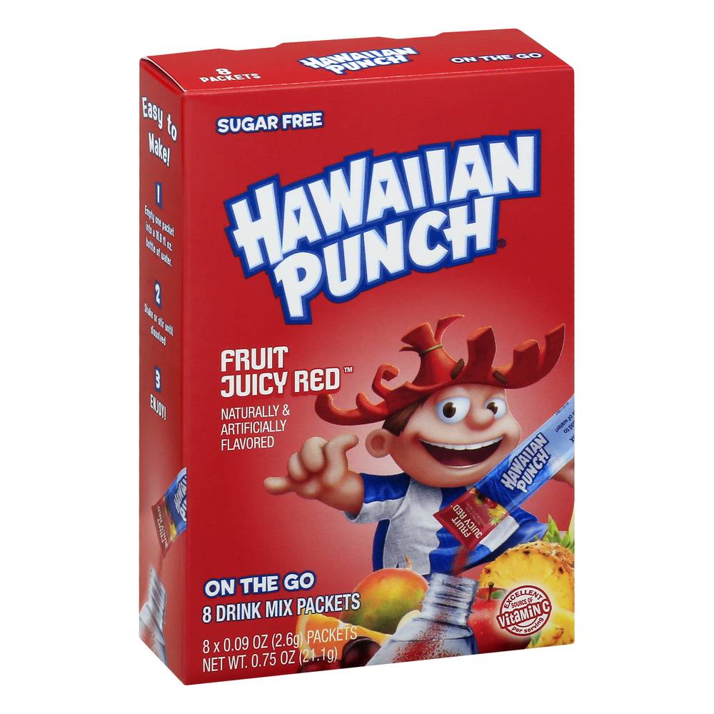 Hawaiian Punch Fruit Juicy Red Drink Mix (0.75 oz, 8 ct)