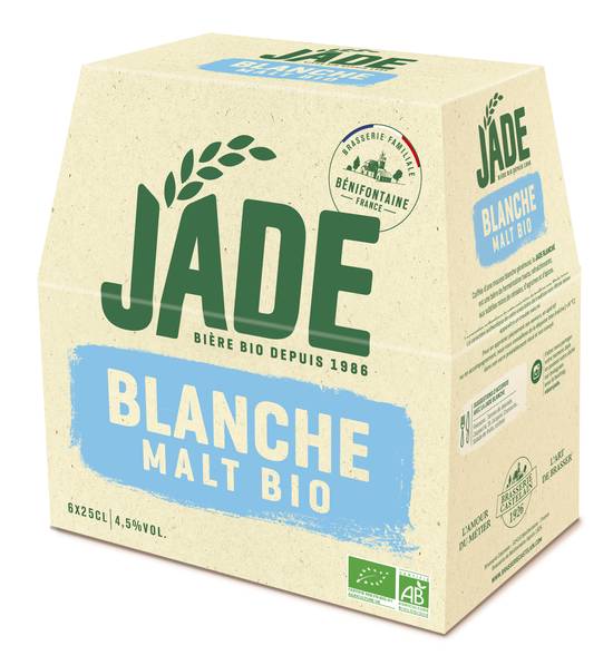 Jade - Bière blanche bio (6 pièces, 250 ml)
