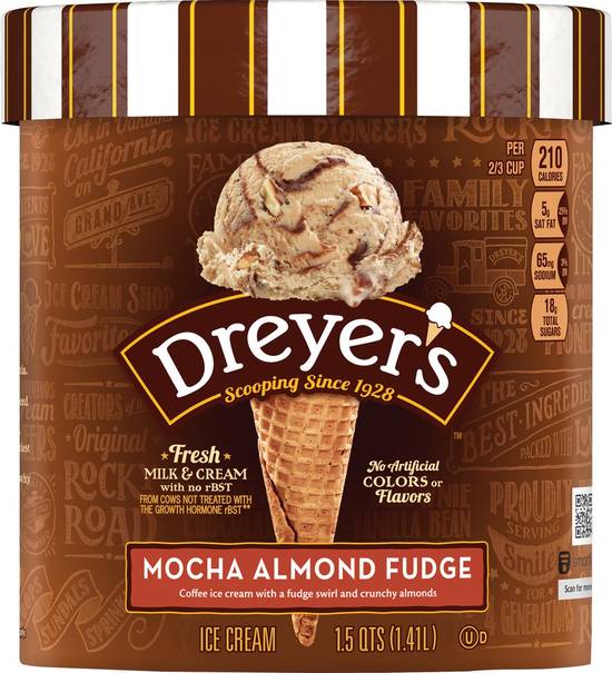 Dreyer's Mocha Almond Fudge Ice Cream
