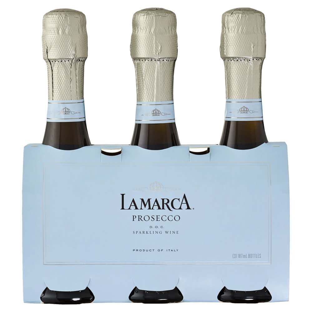 La Marca Prosecco Sparkling Wine (3 x 187 ml)