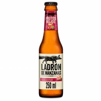 Cider Ladrón de manzanas sabor frutos rojos botella 25 cl.