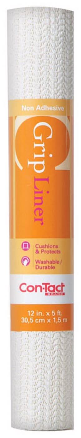 Con-Tact Grip 5 Ft. L X 12 In. W White Non-Adhesive Shelf Liner