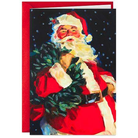 Hallmark Boxed Christmas Cards (Jolly Santa Claus), B08 - 16.0 ea