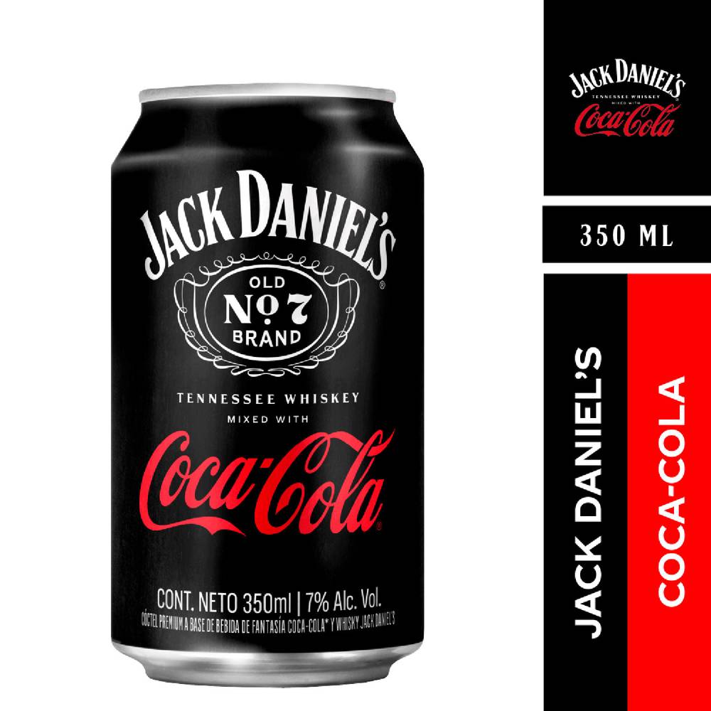 Coca cola jack daniels & coke (lata 350 ml)