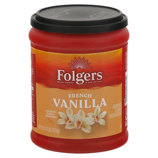 Folgers French Vanilla Proudly Roasted Ground Coffee (9.6 oz)