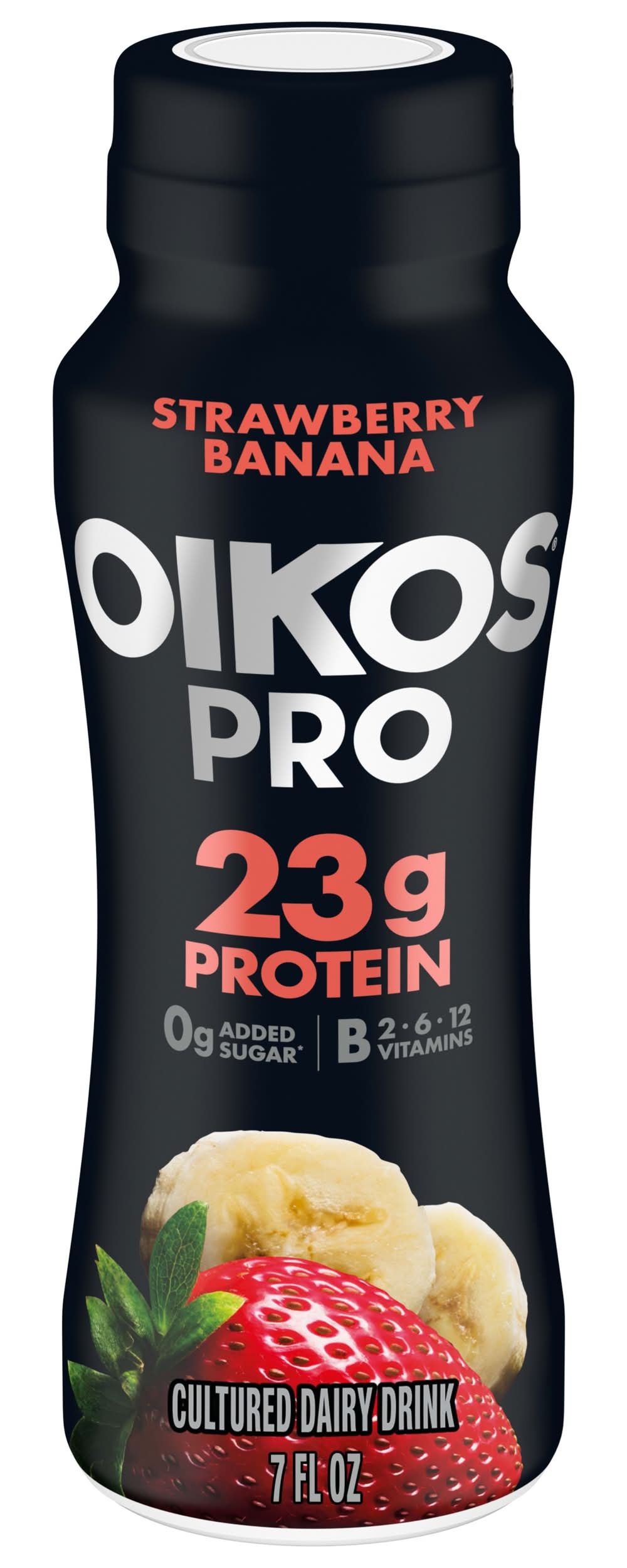 Oikos Pro Cultured Dairy Drink, Strawberry Banana (7 fl oz)