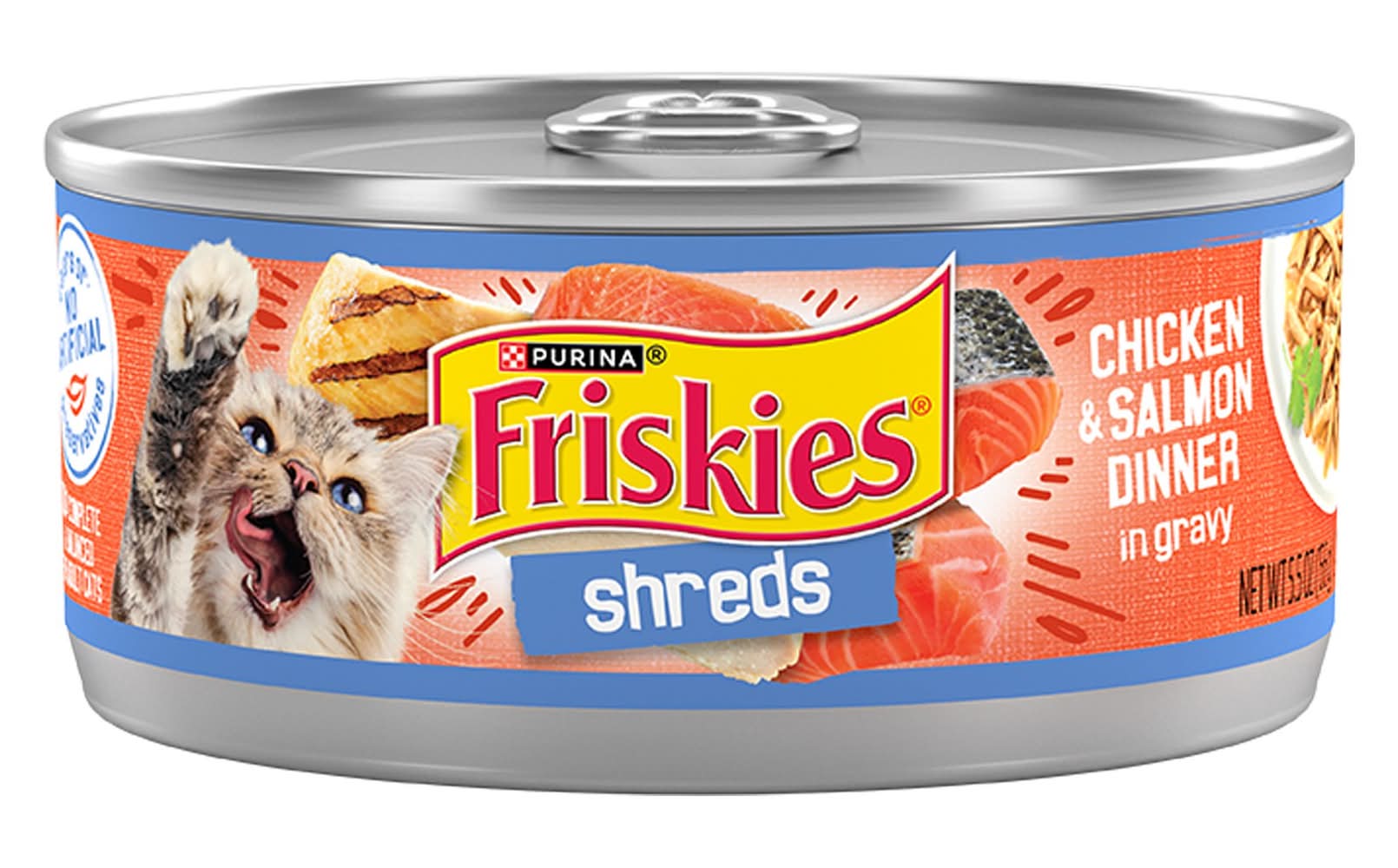 Friskies® All Life Stages Cat Wet Food - 5.5 Oz (Flavor: Chicken & Salmon, Color: Assorted, Size: 5.5 Oz)