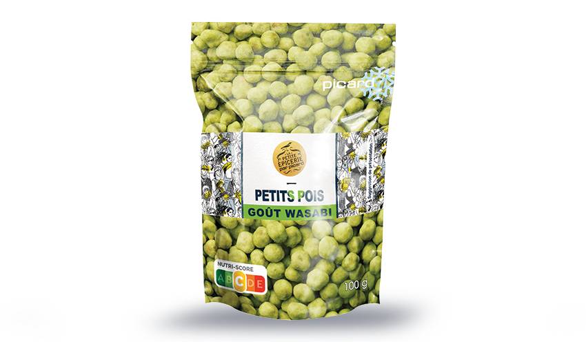 Petits pois goût wasabi