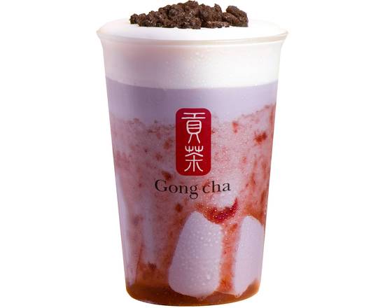 Taro Strawberry Milk Tea