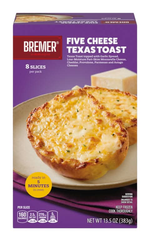 Mama Cozzi's Pizza Kitchen Texas Toast, Five Cheese (13.5 oz, 8 ct)