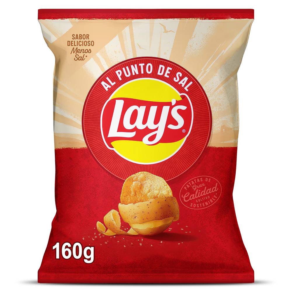 Patatas Fritas Al Punto De Sal Lay'S Bolsa 160 G