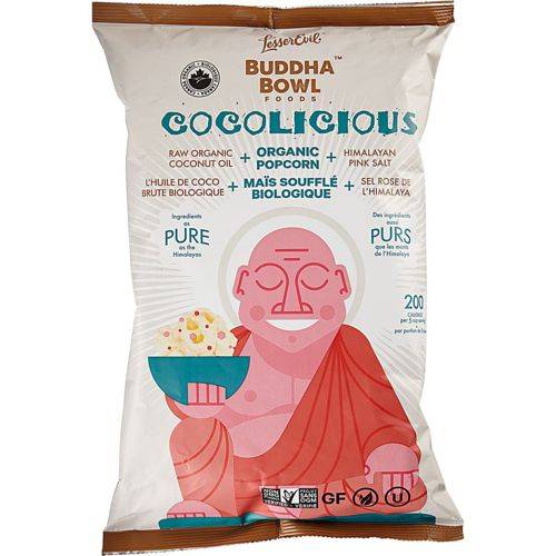 Lesser Evil · Organic buddha bowl popcorn - Mais soufflé biologique Buddah Bowl (140 g - 140g)