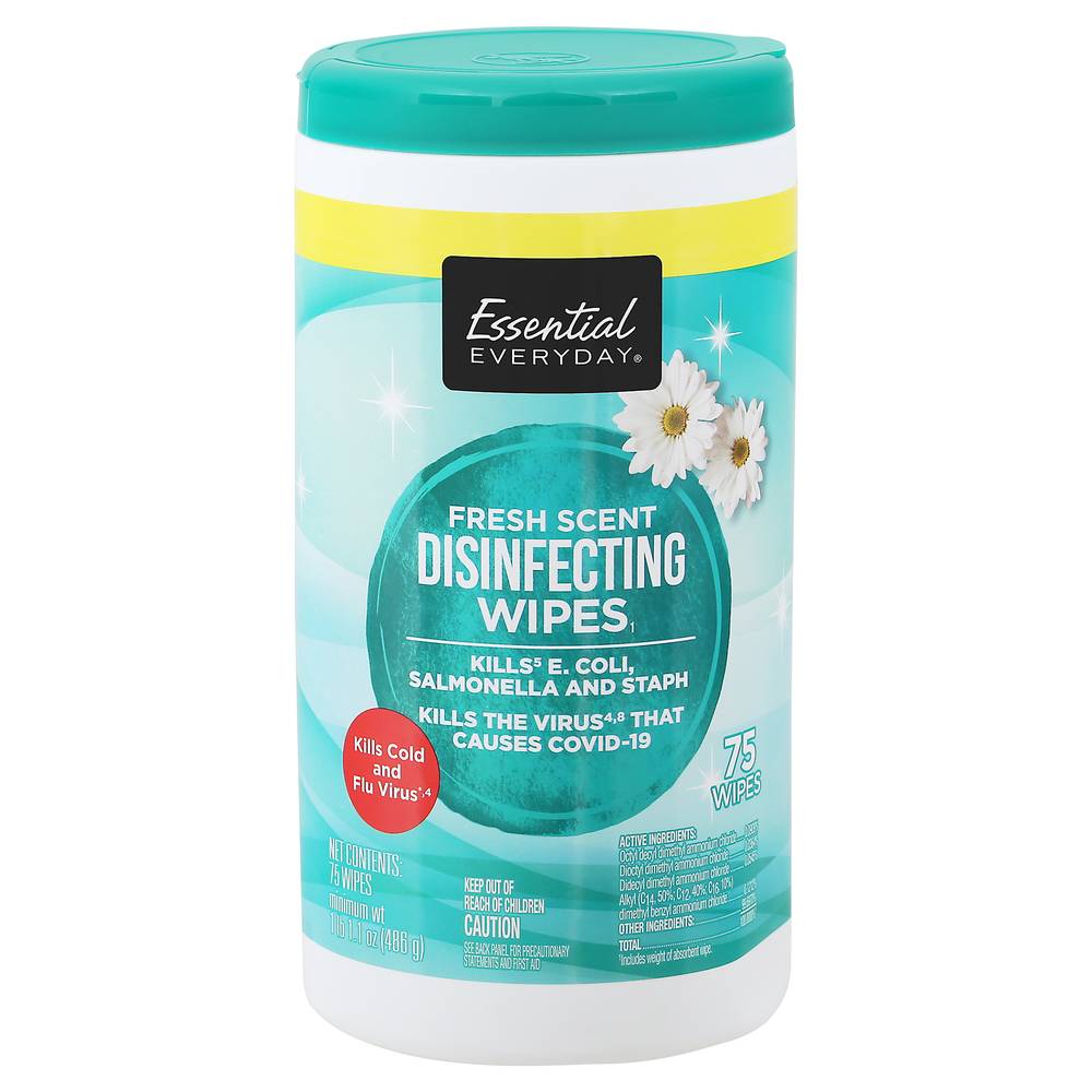 Essential Everyday Fresh Scent Disinfecting Wipes (486 g)