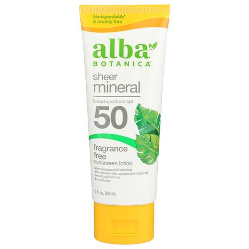 Alba Botanica Sport Mineral Sunscreen Spf 50