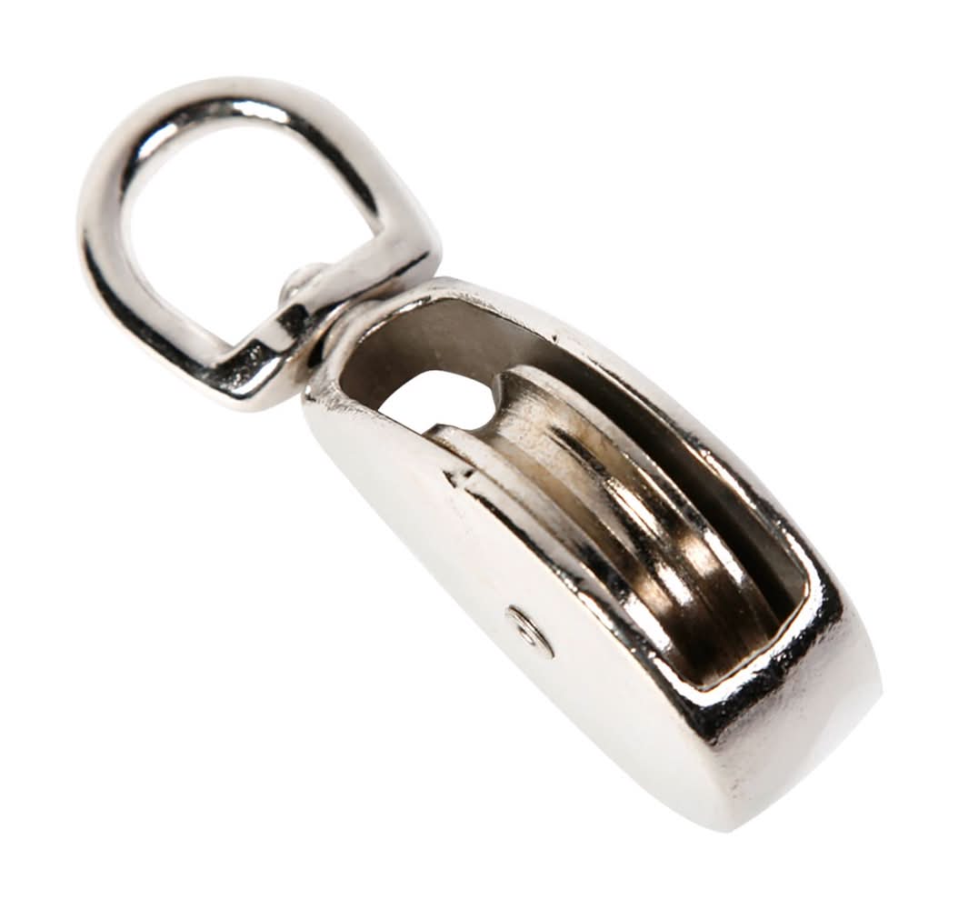 Koch Industries 1 In. D Zinc Plated Steel Single Sheave Swivel Eye Pulley