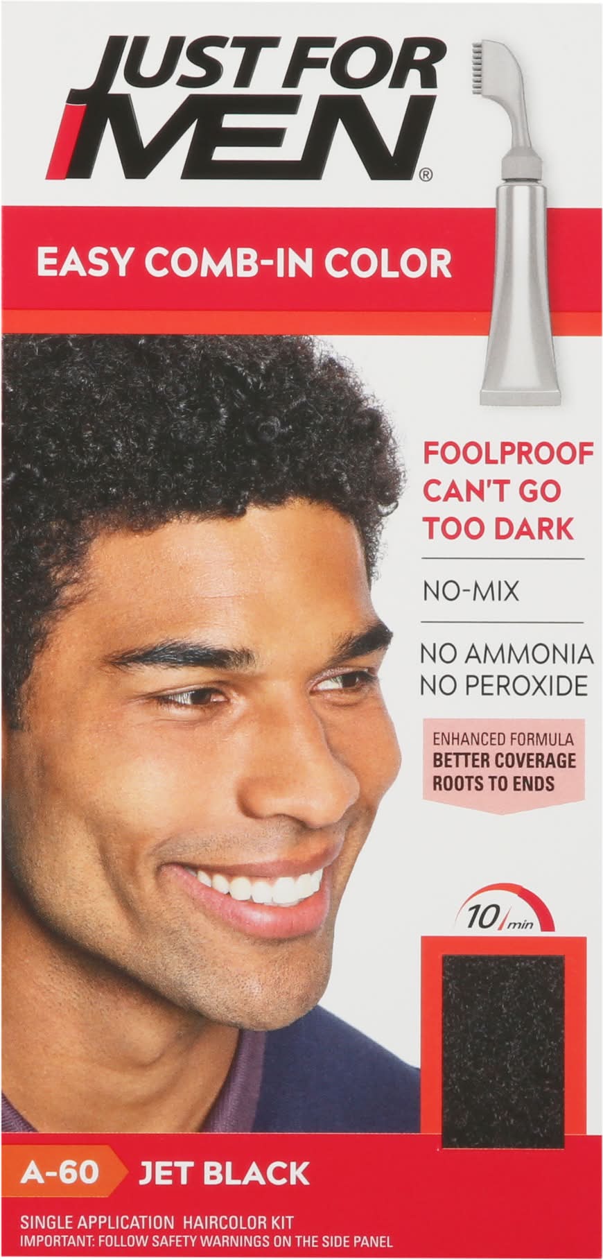 Just For Men A+60 Jet Black Easy Comb-In Color (1.8 oz)