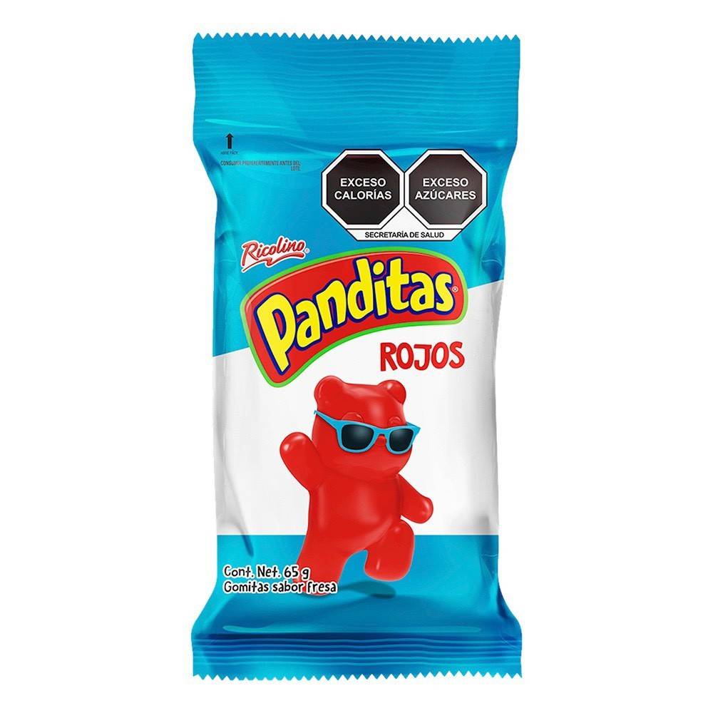 Ricolino · Gomitas panditas rojos, fresa (65 g)