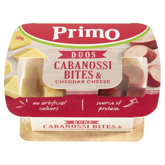 Primo Duos Cabanossi and Cheese 50g