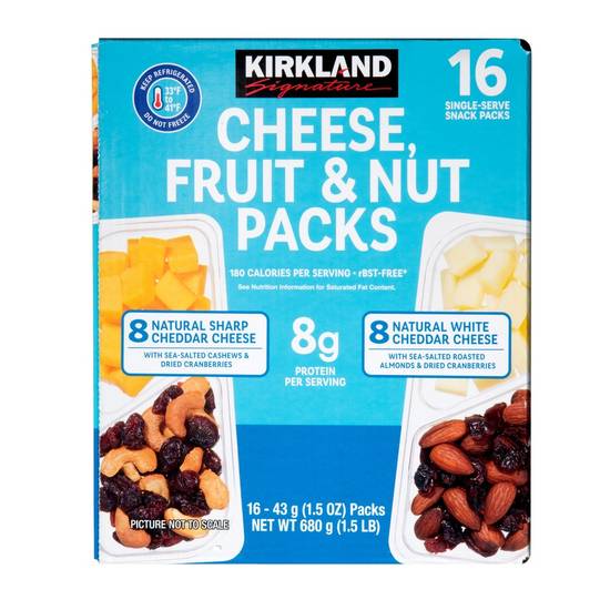 Kirkland Signature Cheese, Fruit and Nut Snack packs (16 packs)