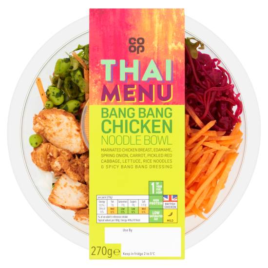 Co-Op Thai Menu Bang Bang Chicken Noodle Bowl (270g)