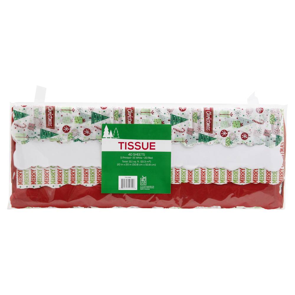 4 U From Me 20" X 20" Christmas Gift Tissue Sheets (40 ct)