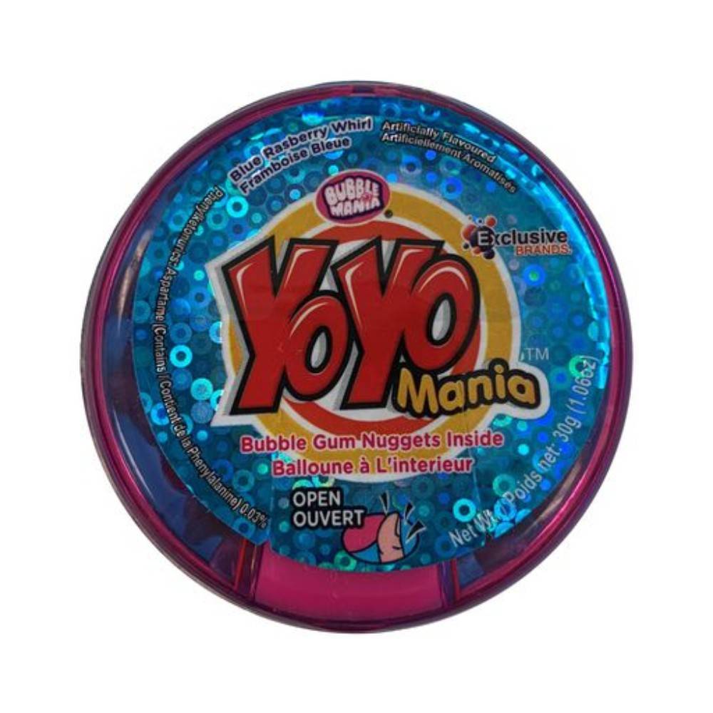 Exclusive brands distributeur de gomme balloune yoyo mania (30 g) - yoyo mania bubble gum dispenser (30 g)