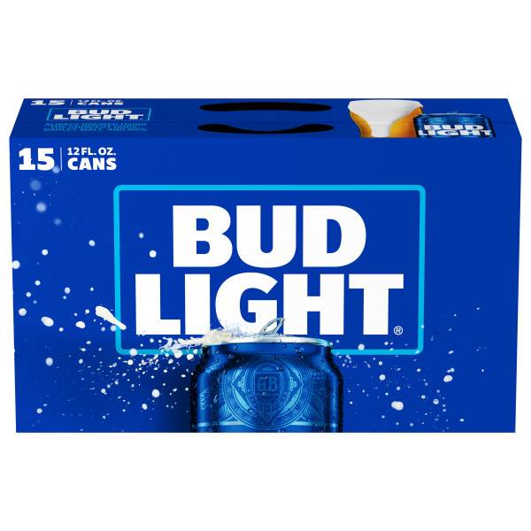 Bud Light American Lager Beer (15 x 12 fl oz)