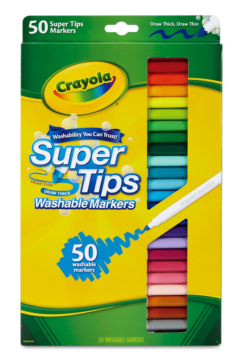 Crayola · Plumones super tips (50 un)