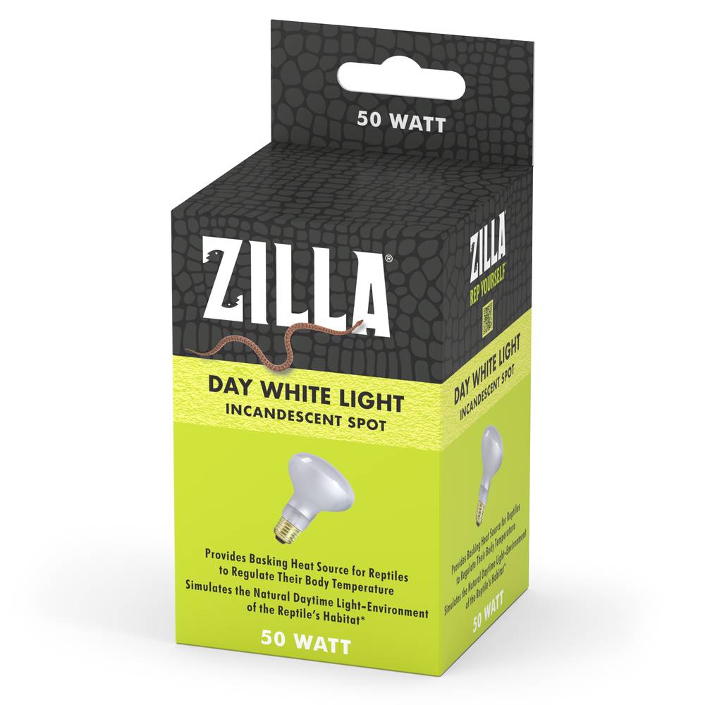 Zilla Incandescent Spot Day White Light 50 Watts Bulb