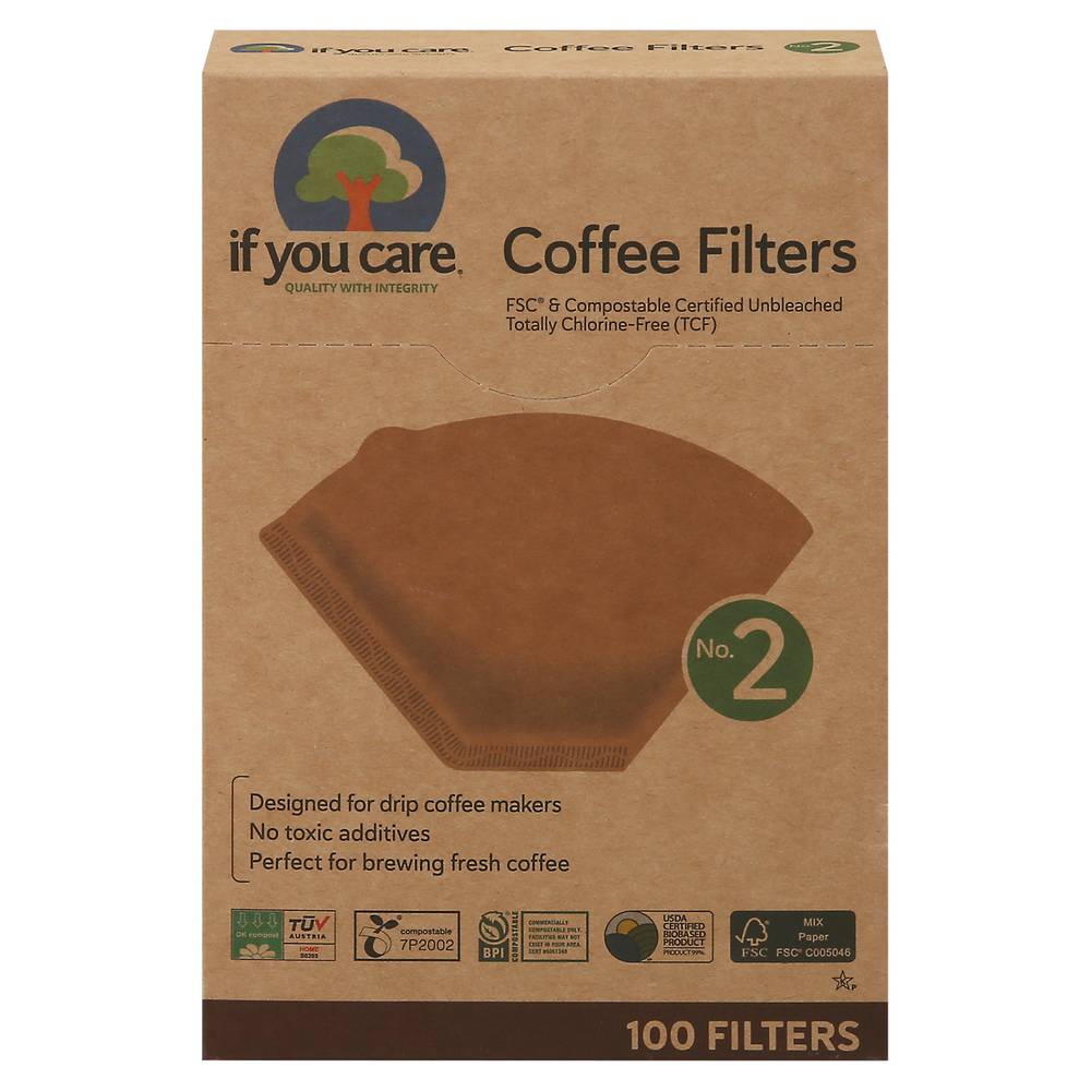 If You Care Fsc Unbleached No 2 Coffee Filters