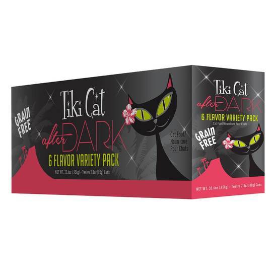 Tiki Cat After Dark Variety pack Wet Cat Food, 2.8 Oz., Case Of 12