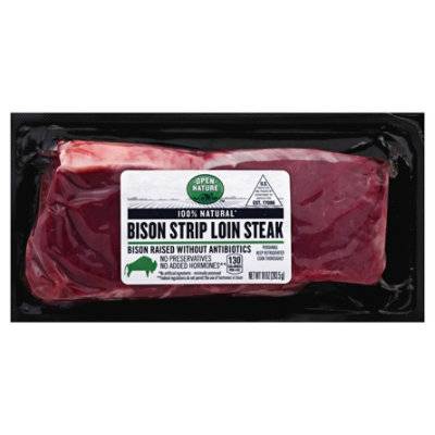 Open Nature Bison Steak Ny Loin (10 oz)