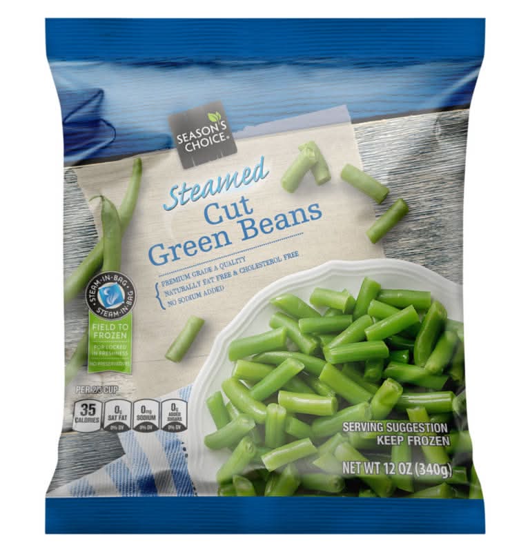 Season's Choice Steamed Cut Green Beans (12 oz)