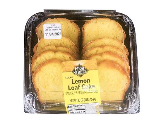 First Street · Sliced Lemon Loaf Cake (16 oz)