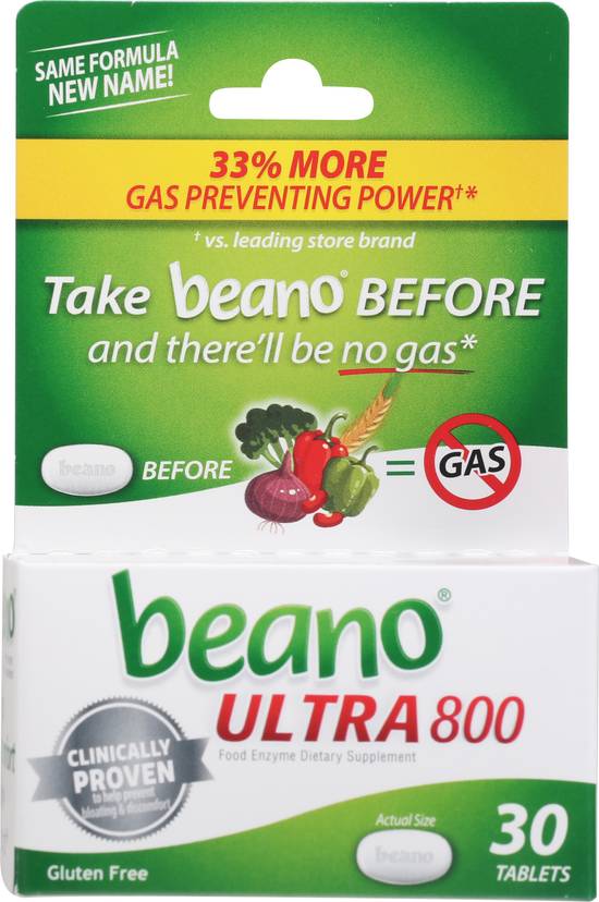 Beano Ultra 800 Food Enzyme Dietary Supplements (30 ct) Delivery Near