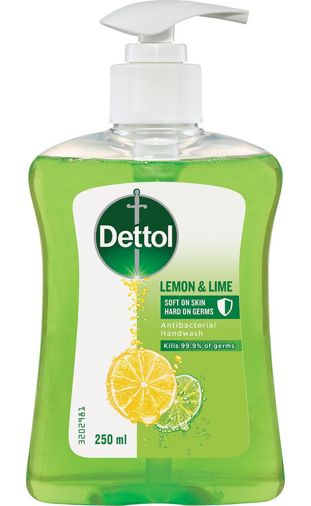Dettol Liquid Hand Wash, Lemon-Lime (250mL)