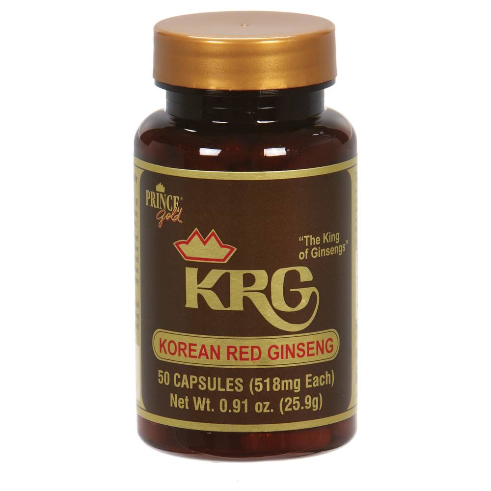 Krg Korean Red Ginseng - 518 Mg (50 Capsules)