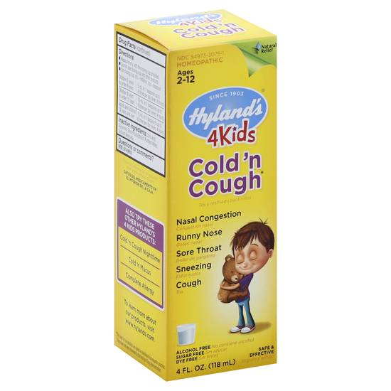 Hyland's 4kids Cold'n Cough Homeopathic Relief