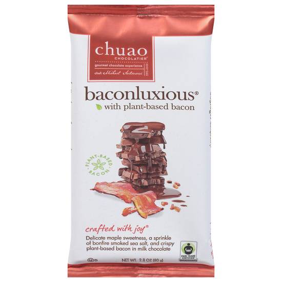 Chuao Chocolatier Baconluxious With Plant-Based Bacon Milk Chocolate