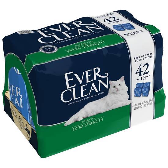 Ever Clean Extra Strength Unscented Clumping Cat Litter (42 lbs)